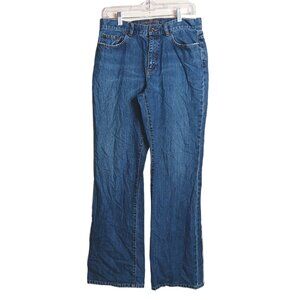 Lauren Jeans Co. Bootcut Jeans Womens 10 Tall Medium Wash Midrise 100% Cotton
